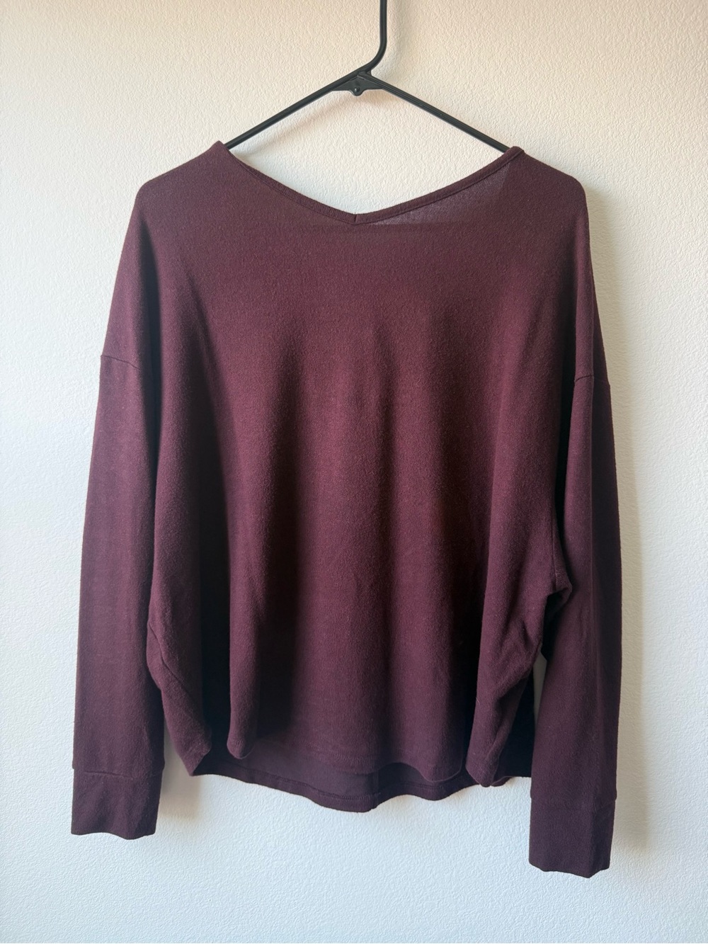 Maurices Velvet Bow Back Lightweight Sweater Size Medium - Oversized